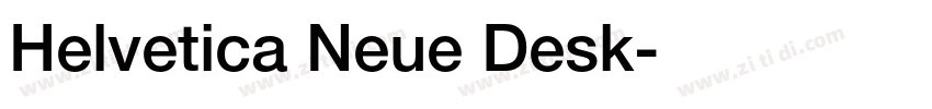 Helvetica Neue Desk字体转换